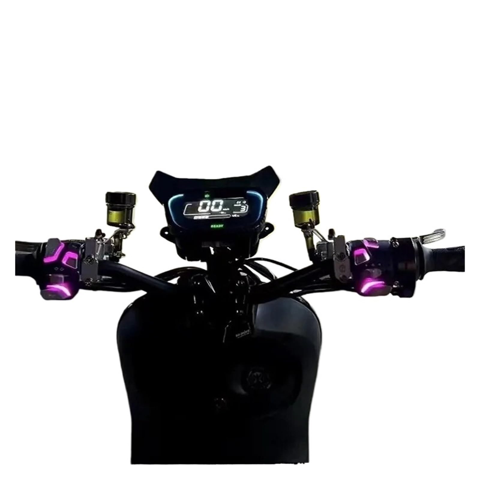 7/8 "22mm Przełącznik Na Kierownicę Motocykla Kierunkowskaz LED Róg Start Stop Reflektor Światło Ostrzegawcze moto przełącznik sterujący kierownicę(Purple)