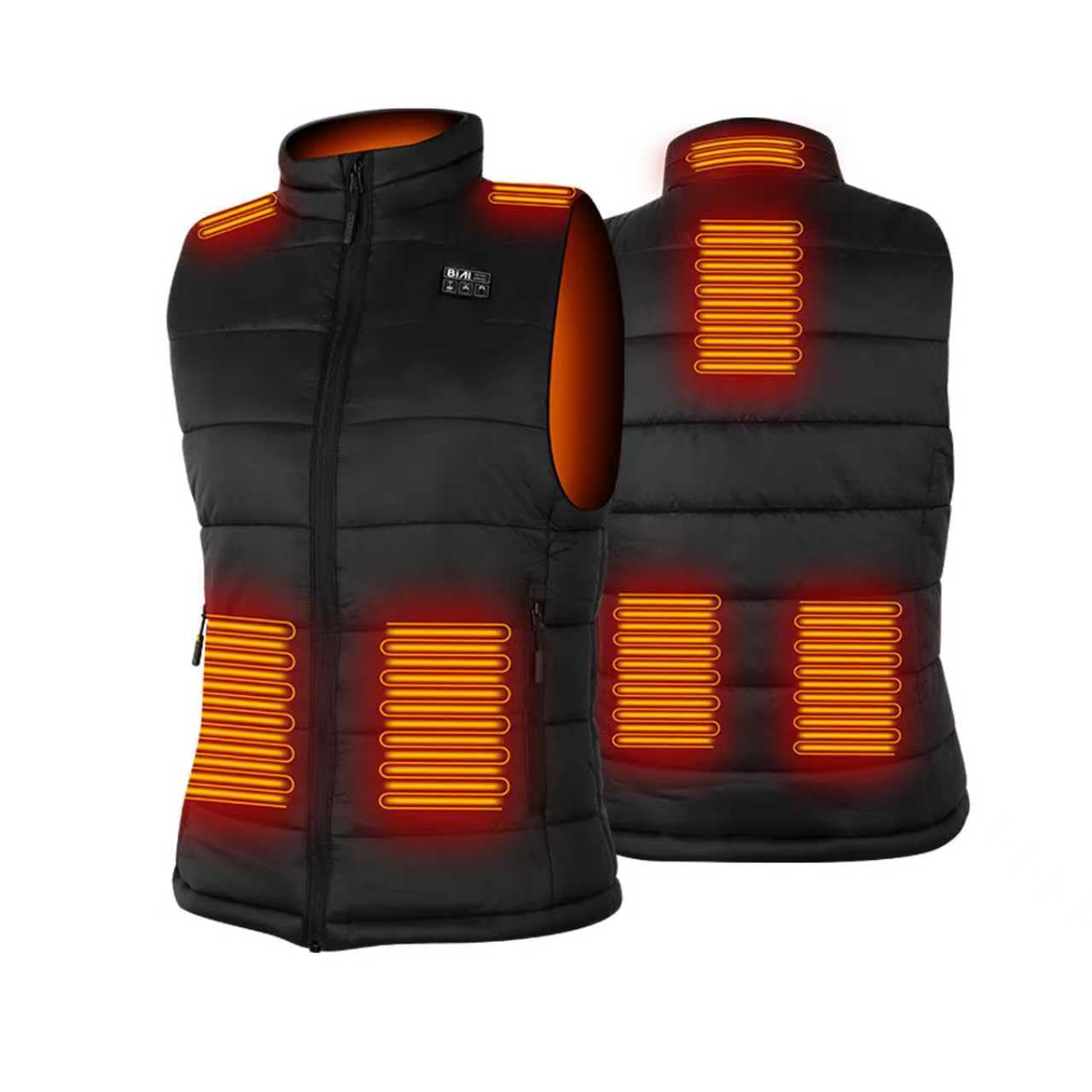 BIAL Veste Chauffante Femme avec Batterie 16000mAh 7.4V Incluse,Gilet Chauffant et 3 Températures Réglables,Doudoune Chauffante Femme pour Ski en Plein air Randonnée Chasse Camping