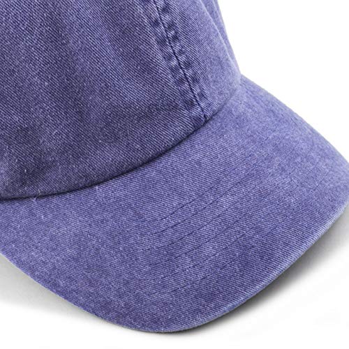 Image of The Hat Depot 100% Cotton Pigment Dyed Low Profile Dad Hat Six Panel Cap