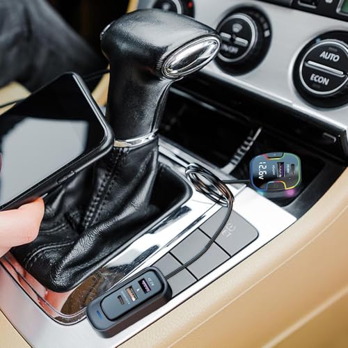Cargador de coche con chip inteligente de carga rápida y cable de 150cm 7