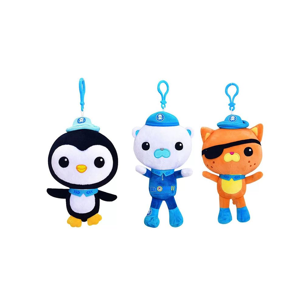 GEPAS3pcs/Lot 5" Octonauts Stuffed Plush Toys Kwaii Cartoon Amine Captain Barnacles kwazii Peso Figures Kids Toys