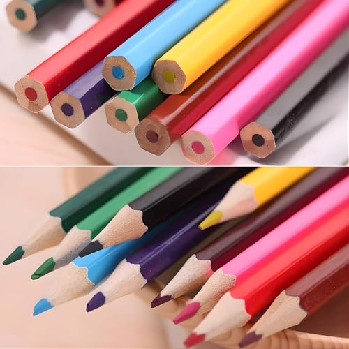 Image of Crackles 12 Vibrant Shades Soft Color Pencils Round Box | Smooth Color Application | Non-Toxic, Smooth & Break-Resistant Colouring Pencils | For School Projects, Art & Craft, Sketching and Drawing