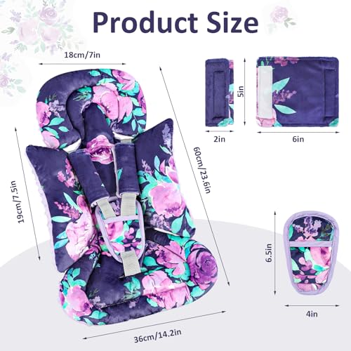 Soporte para cabeza y funda para asiento de bebé miniatura 2