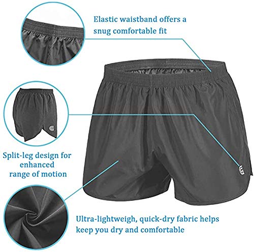 Geek LITHTING Short masculino casual confortável para treino, bolsos com zíper, cintura elástica, C-