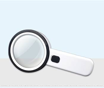 Amazon.co.jp: 10倍 手持ちルーペ LEDライト付 拡大鏡 虫眼鏡 読書用