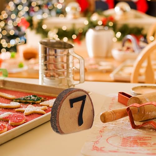Numéros de table de mariage champêtre en bois chic et réutilisables - 4