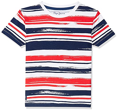 Image of Pepe Jeans Boy's Striped Regular Fit T-Shirt