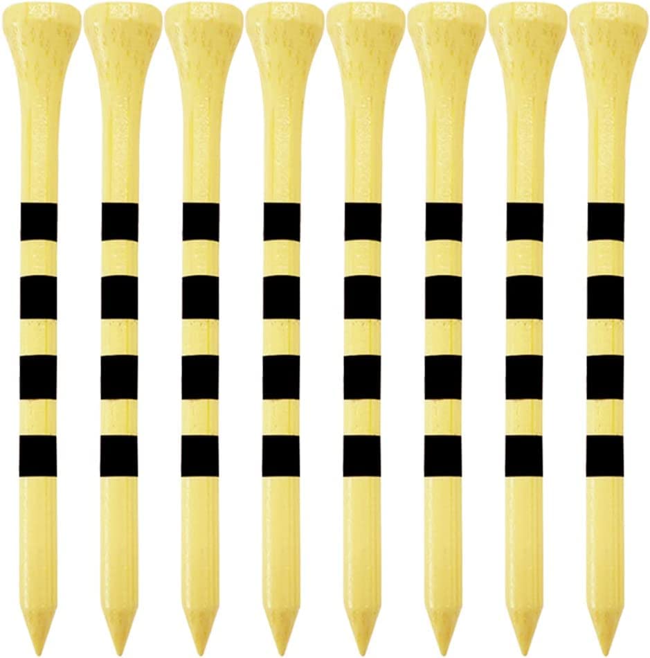 Tee En Bois De Golf Naturel Golf Pro Bande Longueur 3 1/4''...