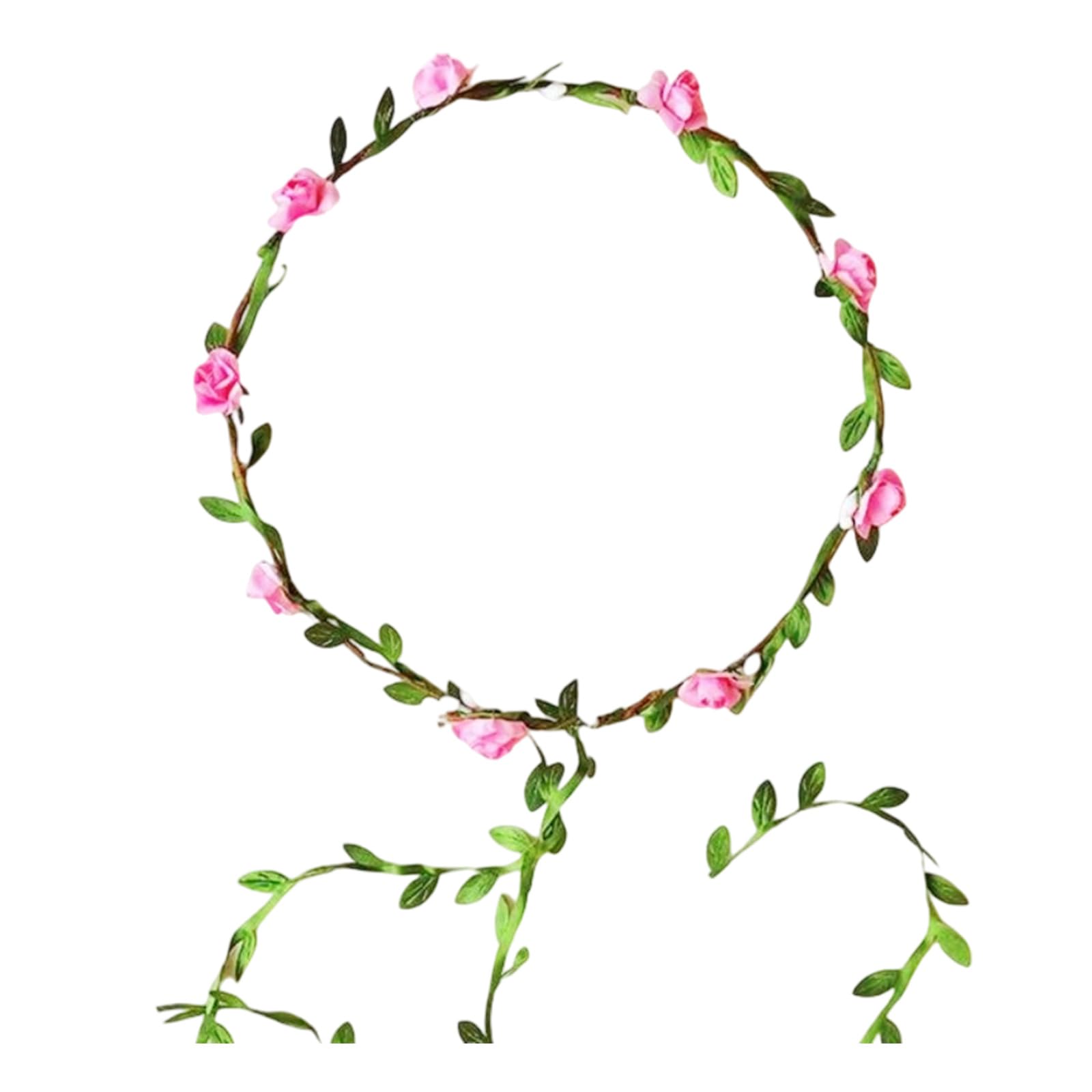 MICFENY Natural Paper Floral Wreath Hair Crowns Safe Hair Styling Headwear For Adult Music Festival Costume Headpiece
