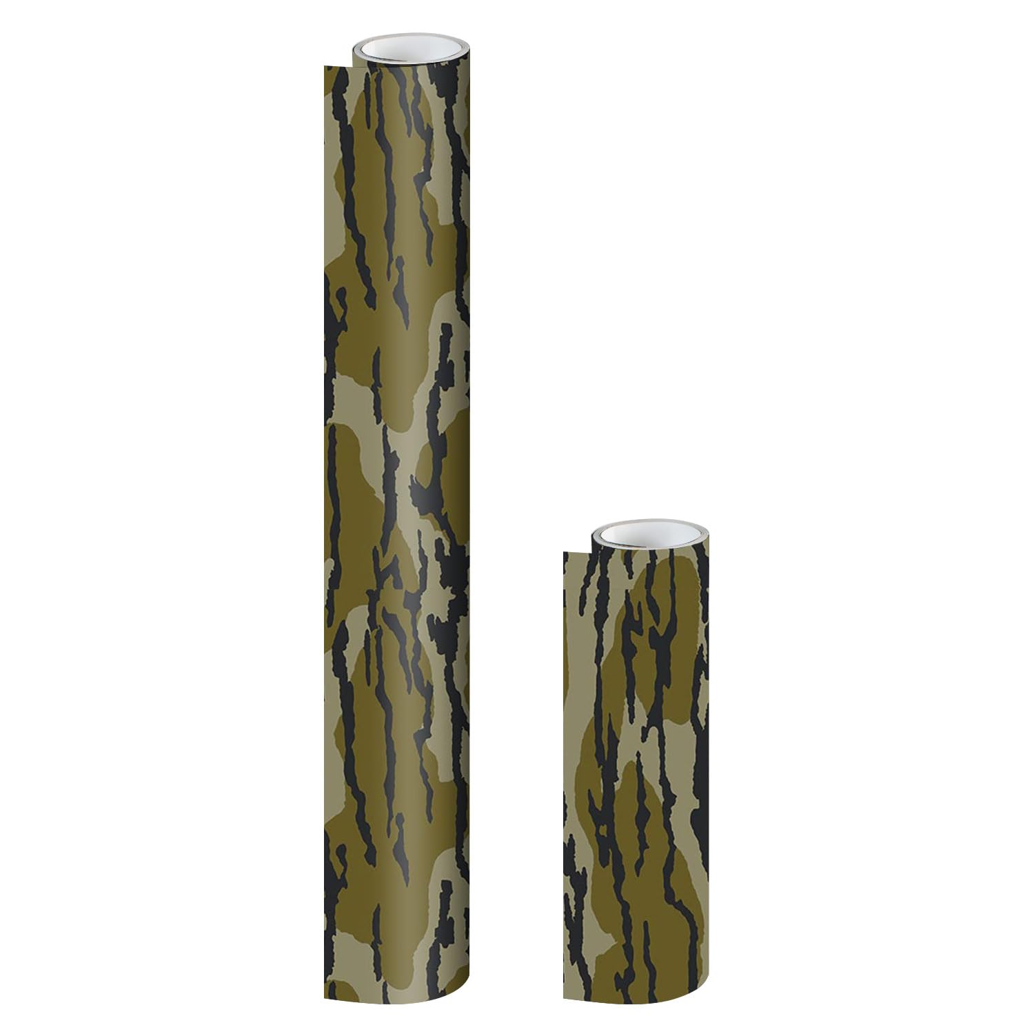 Mossy Oak Matte Camo Roll Hunting Patterns, Self-Adhesive Vinyl Wrap, DIY (24"x12", Original Bottomland)
