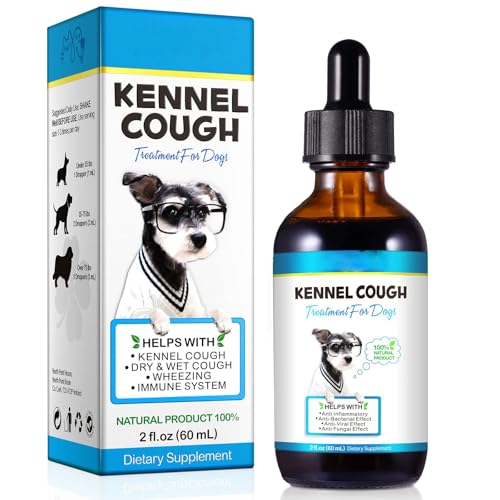Cough Treatment for Dogs - Dog Cough - Kennel Cough for all dogs Supports Healthy Breathing and Immune System