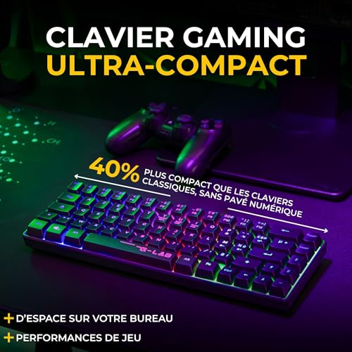 Kit teclado y ratón inalámbrico gaming The G-Lab Combo Hydro para jugar sin cables 4
