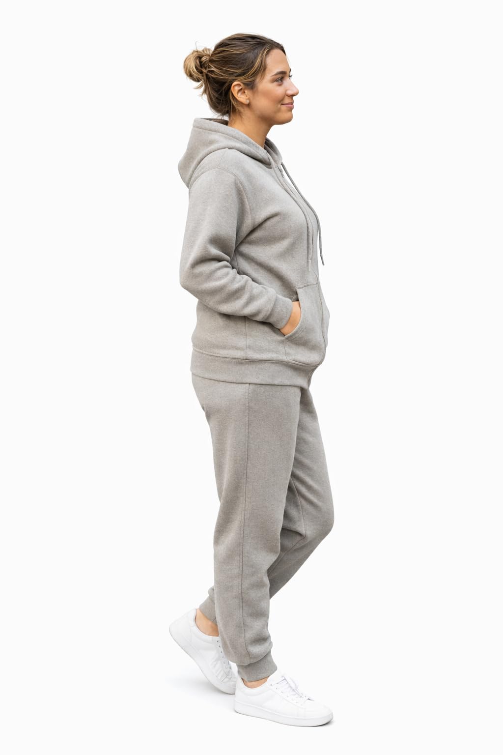 True Face Conjunto de chándal de manga larga con cremallera y sudadera con capucha y pantalones deportivos para mujer, traje de entrenamiento de gimnasio de dos piezas