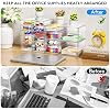 ARSTPEOE Makeup Acrylic Organizer with 17 Drawers(4 Sets), Desk Organizers and Accessories, Clear Makeup Organizer, Dustproof Storage Drawers for Office Art Craft Supplies