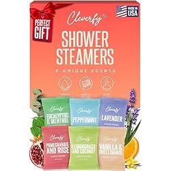 Cleverfy Shower Steamers Aromatherapy - Birthday Gifts for Women, Mom, Wife, Grandma, Her, Best Friend, Daughter, Sister, Teens & Girlfriend - 6 Tablets