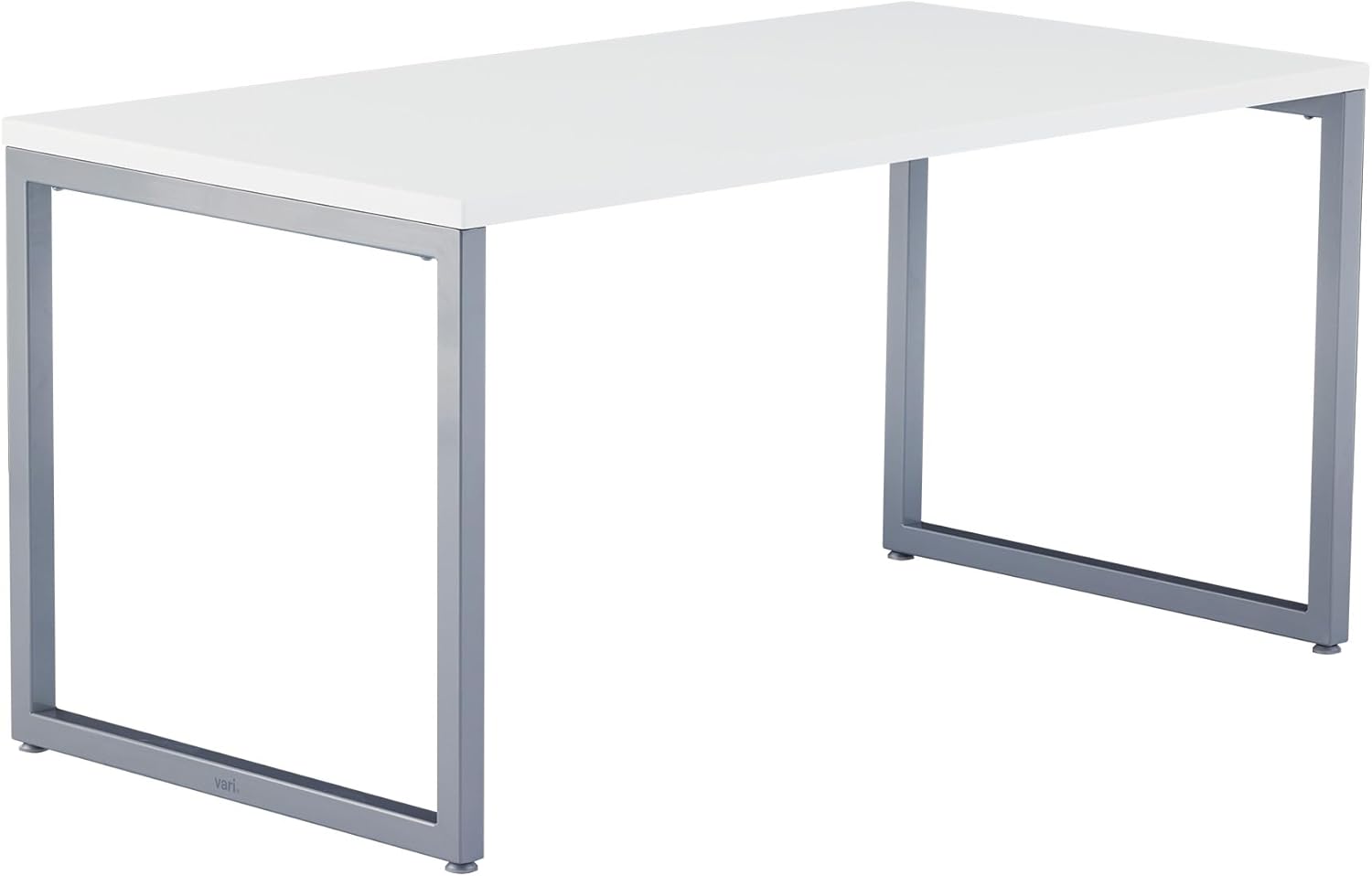 Vari 60x30 Table- Modern Home Office Desk by Varidesk- Long White Table for Writing, Crafting, Gaming- Slim Legs, Durable Laminate Finish, 300-lbs Capacity, Easy Assembly
