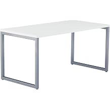 Vari 60x30 Table- Modern Home Office Desk by Varidesk- Long White Table for Writing, Crafting, Gaming- Slim Legs, Durable Laminate Finish, 300-lbs Capacity, Easy Assembly