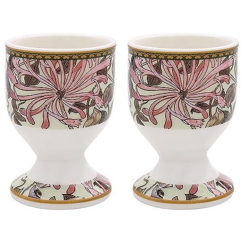 Lesser & Pavey Honeysuckle Egg Cups for Home and Kitchen | Egg Cups for Morning Breakfast | Printed Boiled Egg Cups Set of 2 - William Morris