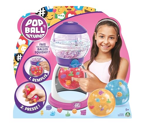 POP BALL STUDIO, Squishy Ball Factory, Create, Filled and Print, 3 Squishy Balls and Accessories - Image 2