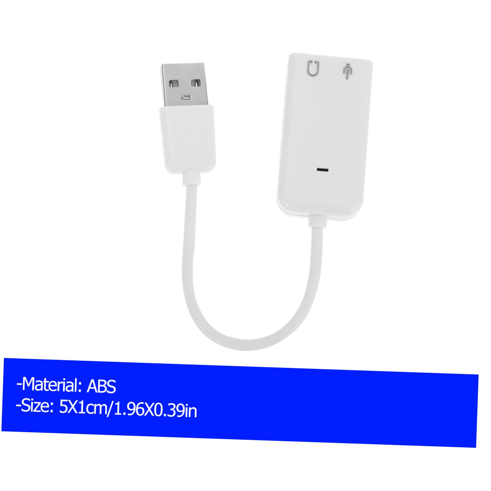 CONGARTENO 2pcs USB External Sound Card Adapter for Laptop and Desktop Noise Reduction Audio Interface Microphone Input and Headphone Output