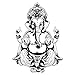 VOSAREA Dieu Hindou Sticker Mural Yoga Autocollant Mural Éléphant Art Moderne Mural Ganesha Tapisserie Fond Décor Papier Peint pour Salon Bureau