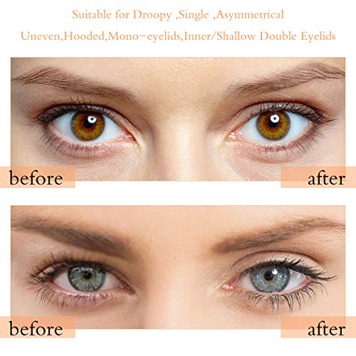 2Rolls/600Pairs Invisible Lace One-sided Sticky Double Eyelid Tapes Stickers Eyelid Strips, Instant lift Eyelids Without Surgery, Perfect for Saggy Hooded Droopy Uneven Mono-eyelids
