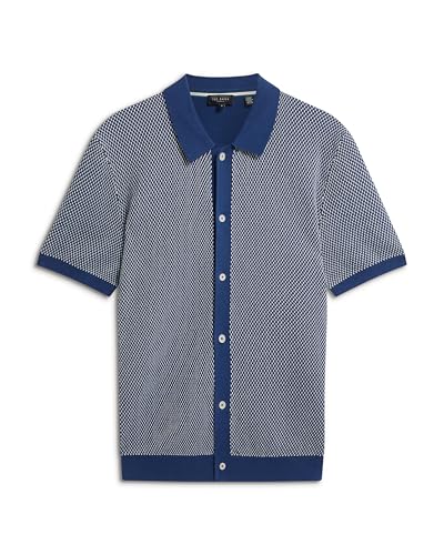 Camiseta Ted Baker para Hombre Manga Corta Tejido Pesado Texturizada Casual