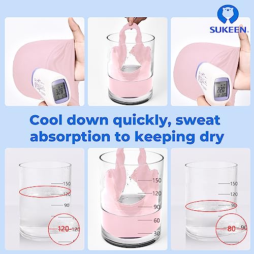 Image of Sukeen Cooling Stretchy Visor Free Size Cool Hat with UV Protection Brim Peak Vizor for Golf,Tennis,Cycling,Running