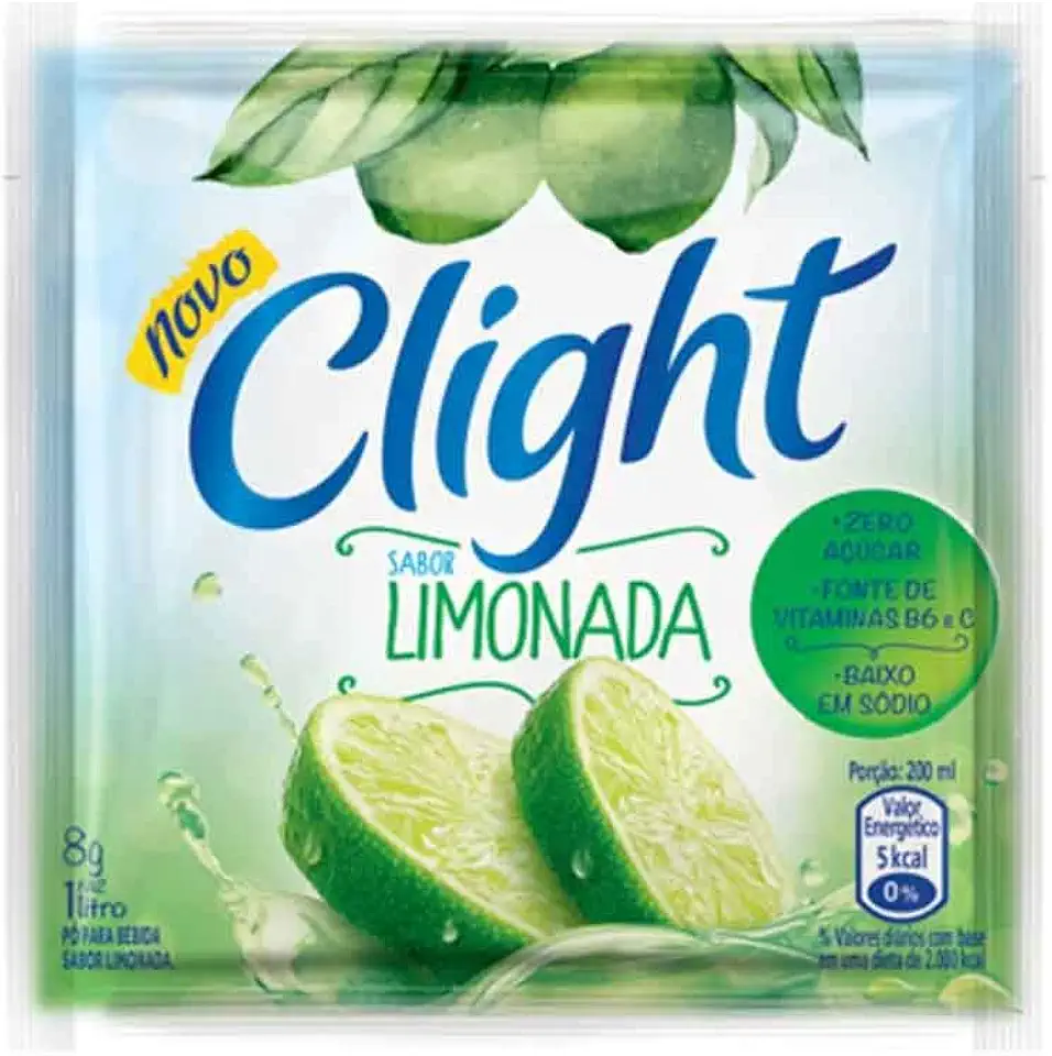 Suco de Frutas em Pó Zero Açúcar 8g c/15 - Clight (Limonada)