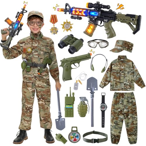 Disfraz militar infantil para niños 3-5 años miniatura 1