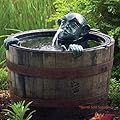 Aquascape 78315 Face and Hands Pond and Garden Water Fountain, Patina