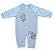 Pelele Recien Nacido Pijama Bebé Niños Azul Enteros Mameluco Algodón Rayas Cremallera Caricatura Sleepsuit Trajes Primavera Verano Otoño Ropa de Una Pieza Monos Outfits Unisexo Niñas 6-9 Meses
