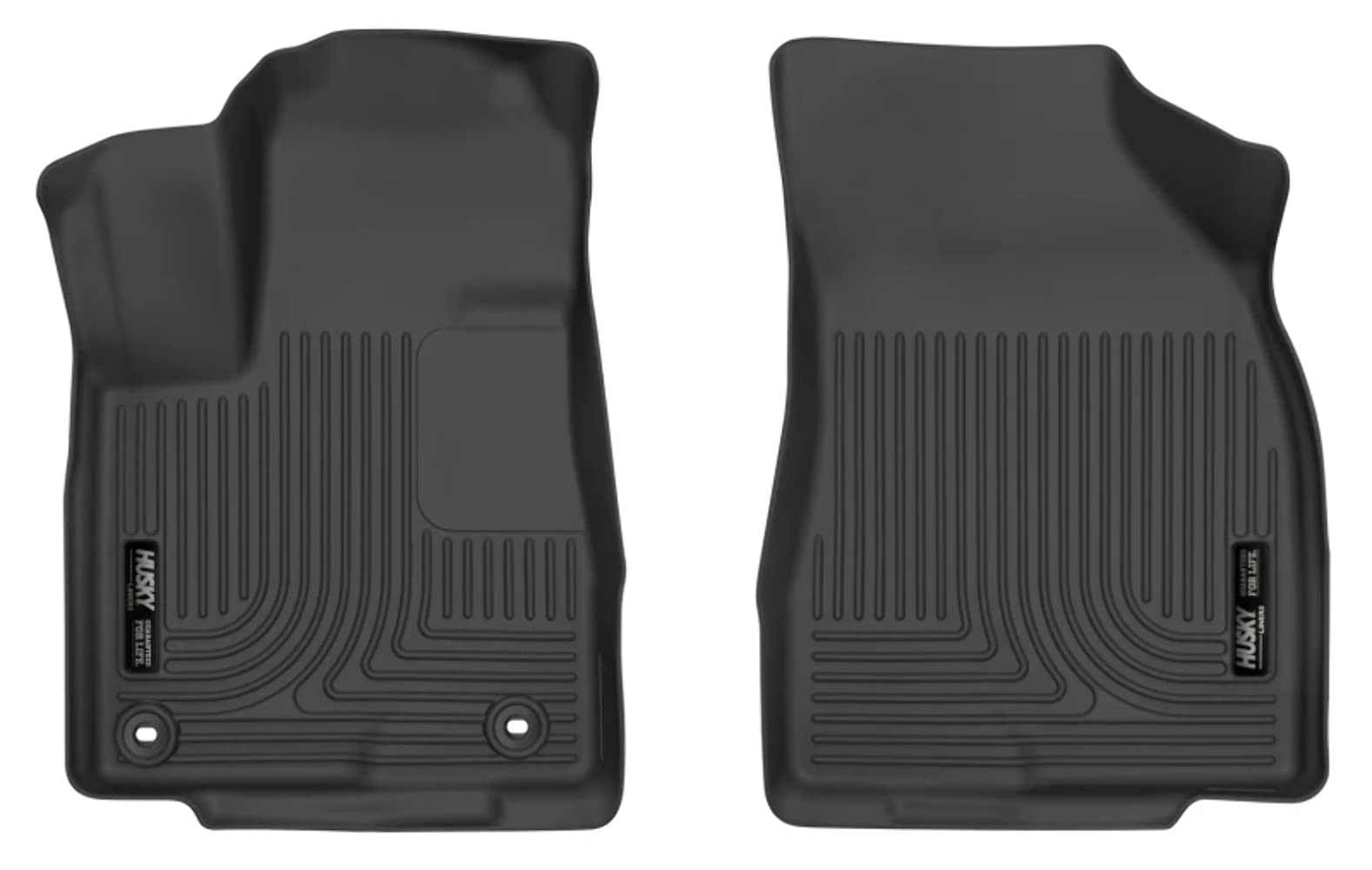 Husky Liners X-act Contour Floor Mats | Fits 2014 - 2019 Toyota Highlander | Front Row, 2-pc Black - 52311