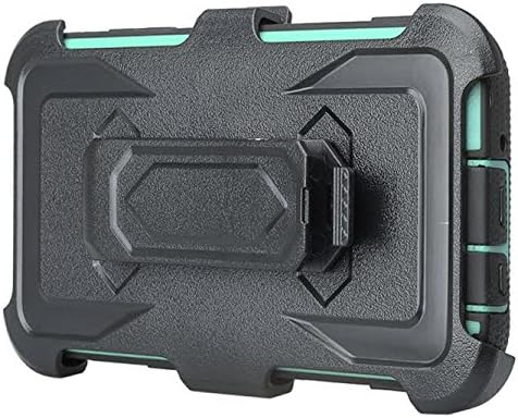 Galaxy J7v Case / J7 (2017) / J7 Perx Case / J7 Sky Pro/Galaxy J7 Prime Case, Heavy Duty Belt Clip Holster [Built in Screen Protector] Full Body Protection for Galaxy Halo - Teal