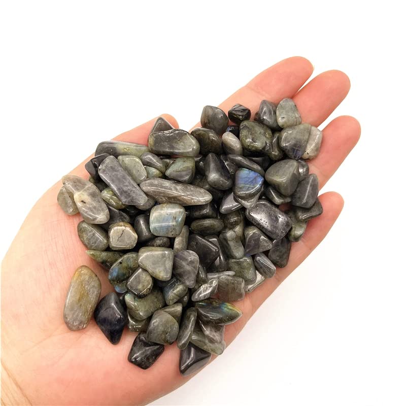 DSINEY 50 g di Cristallo di Ghiaia Grigio Naturale for Decorazioni for la casa di acquari, Pietre e Cristalli (Color : 8-12mm)