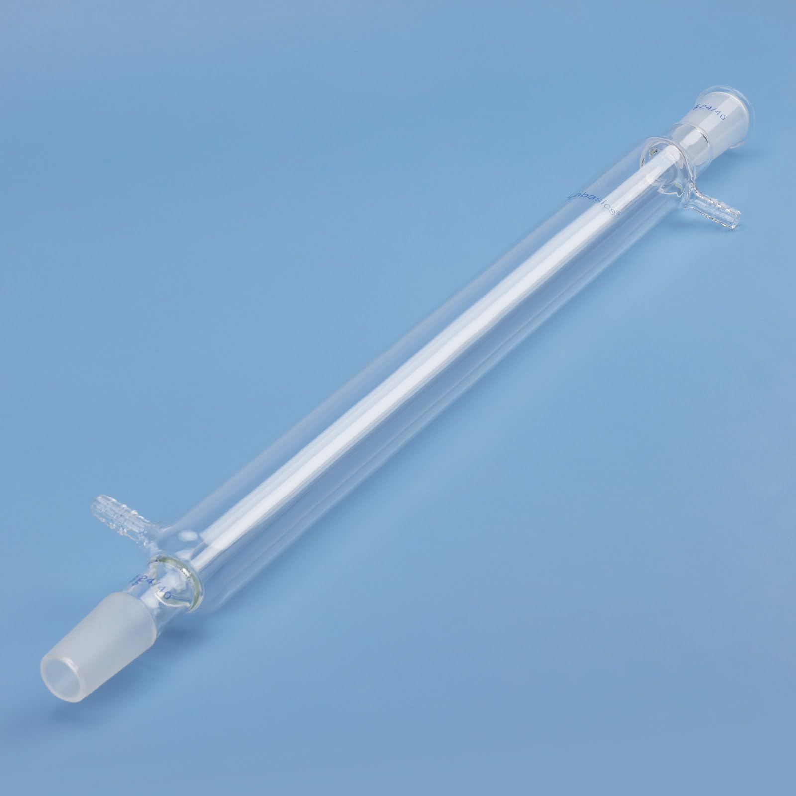 Labasics Borosilicate Verre Condenseur Liebig avec 24/40 Joint et 400mm Veste Longueur, Laboratoire Condenseur en Verre Glass Condenser