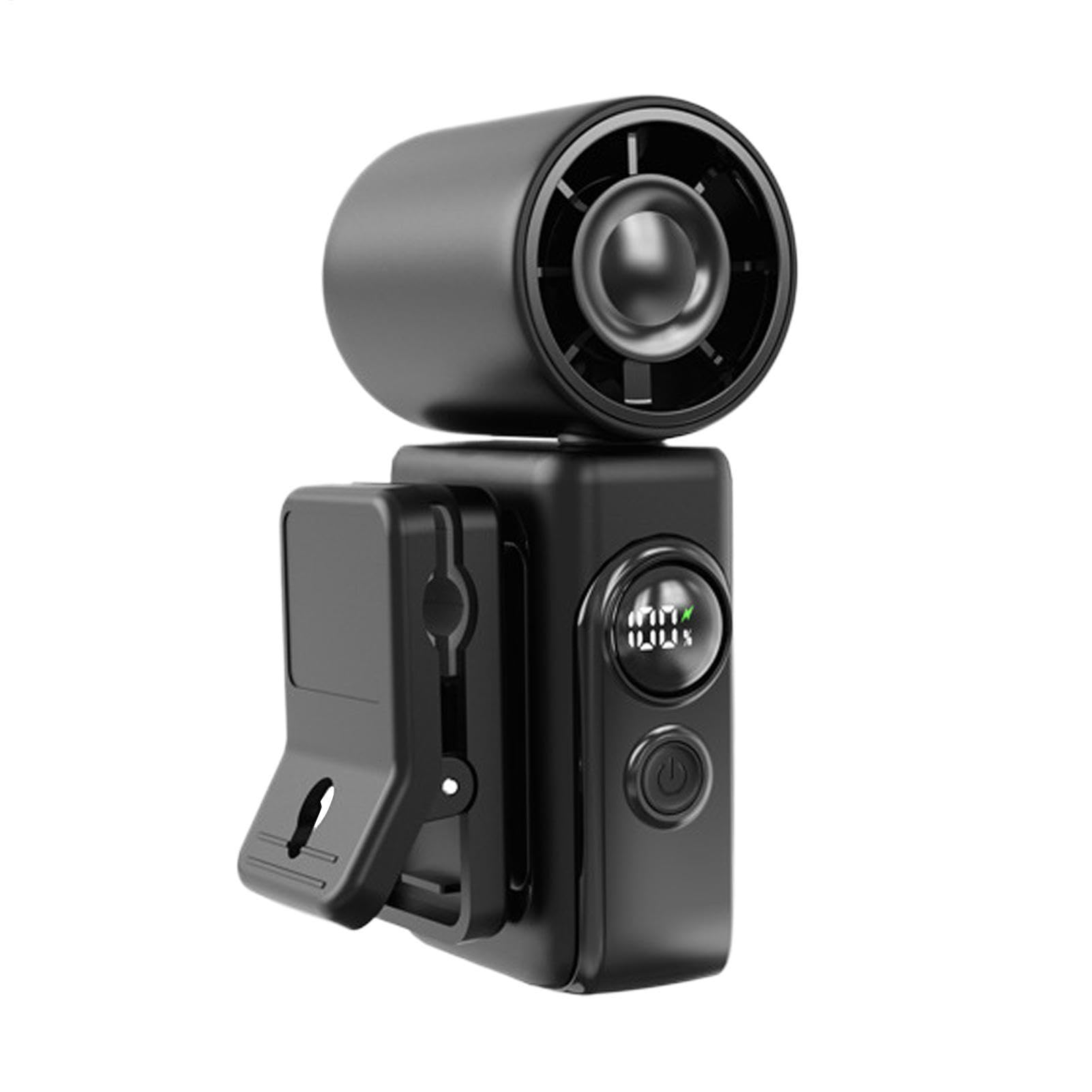 Ventilador de mano portátil recargable con clip para playa y camping