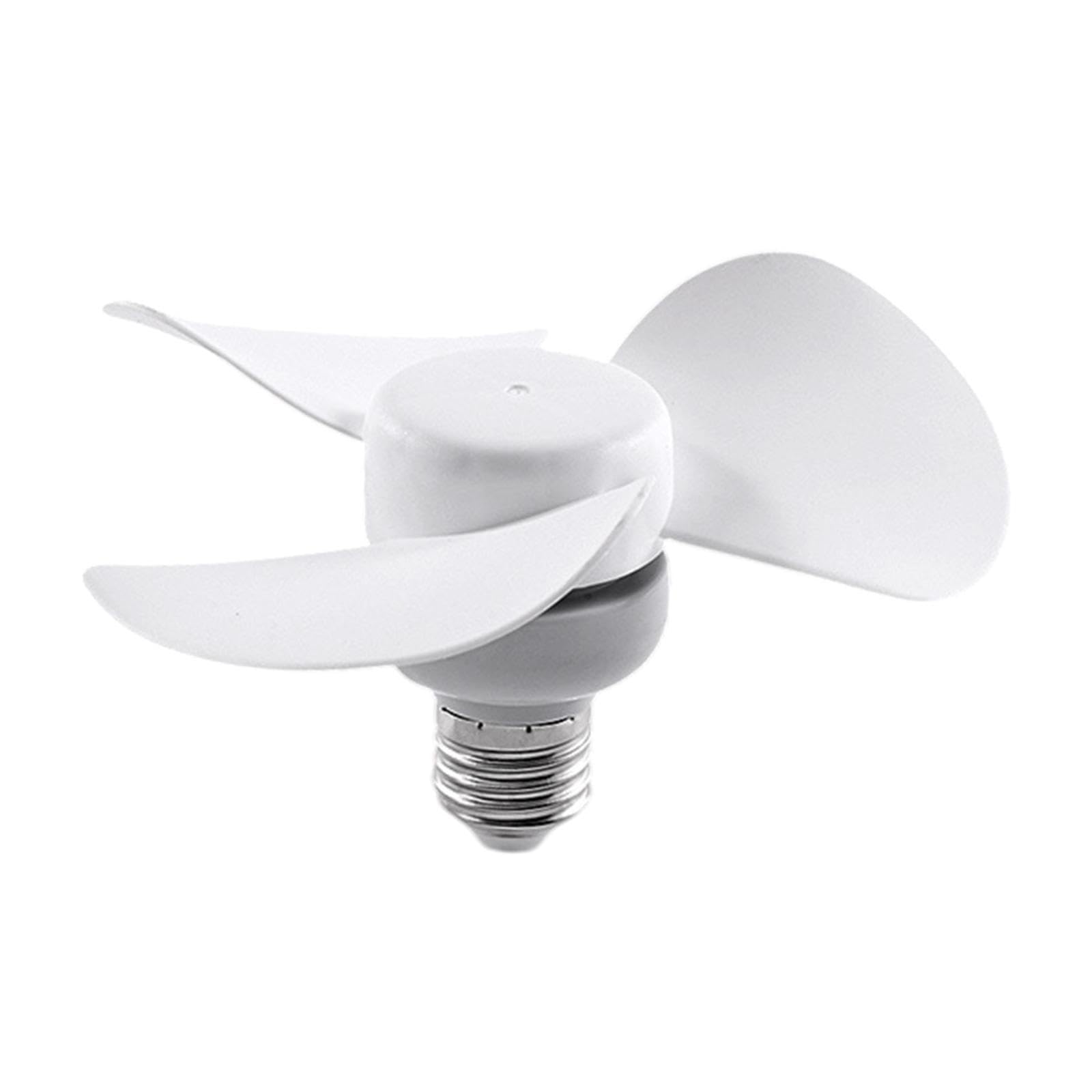 E27 Base Ceiling Fan 3 Blade Small Socket Fan for Bedroom Office Living Room 14cm No Adjustable Hose-image-38