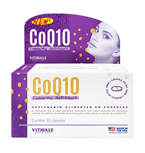 Coenzima Q10 (CoQ10) 100mg Vitavale 30 cápsulas