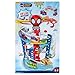 Jazwares Marvel Spidey and His Amazing Friends Construction Zone Chaos Track Set - 2-Foot High Dual Race Track with Zip Line, Play Zones, and Exclusive Vehicles