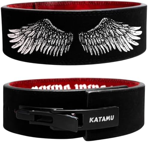 Katamu Premium Leather Lever Weightlifting Belt – Secure Steel Le...