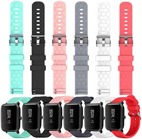 6-Pack Soft Silicone Bands Compatible 