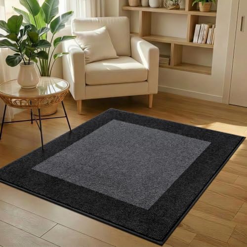 Image of Washable Area Rug 48 inch x 48 inch, Non Slip Kitchen Rug for Floor, Absorbent Entrance Rug for Dining Room, Bedroom, Living Room (Roll Packing)