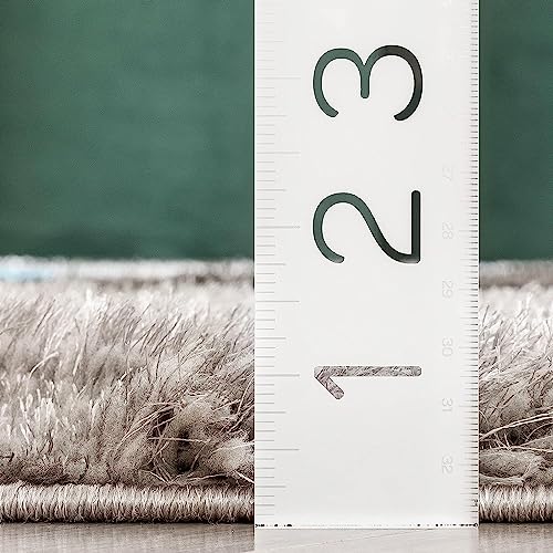 Image of Modern Quality Carpet /Trending Design Hand Woven Fluffy Rug /Mats for Bedroom /Dinning Hall /Living Room 2-inch Thick [Size 6x9 feet]