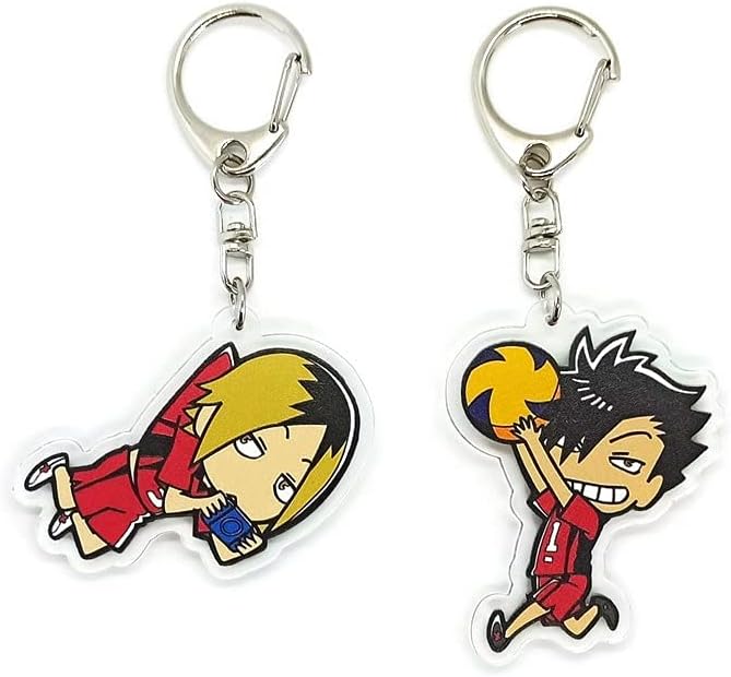 EBTY DREAMS Inc. - Set of 2 Haikyuu Acrylic Keychain Kuroo Tetsurou, Kozume Kenma v4