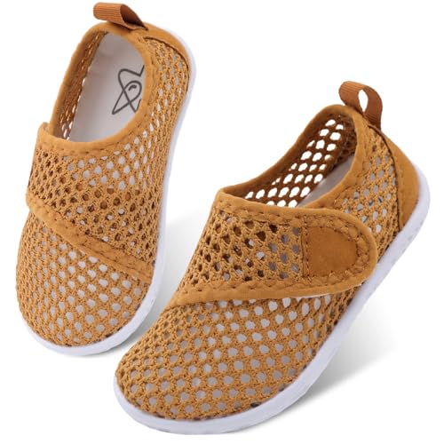 Image of LeIsfIt Toddler Water Shoes Boys Girls Barefoot Aqua Socks Kids Breathable Quick-Dry Swim Shoes for Beach Pool Surf