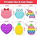 Abesee Pop Fidget Toys, Its Poppers Bubble with Pop Sound Sensory Fidget Toy for Kids and Adults Stress Relief, ADHD Autism Silicone Pressure Relieving Toys (Owl-6p)