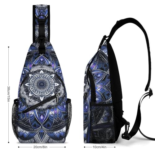Bolso Tipo Bandolera Mandala Rectangular 38x20cm miniatura 2
