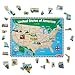 Melissa & Doug USA Map Wooden Puzzle (45 pcs)
