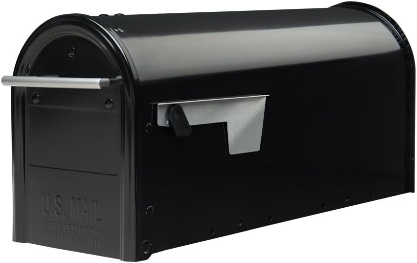 Salsbury 4850BLK Heavy Duty Rural Mailbox Black Tools